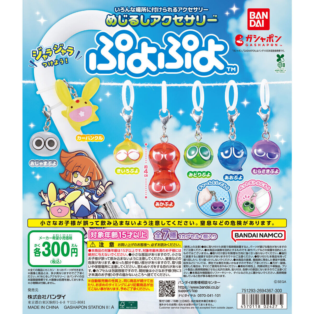 ぷよぷよ めじるしアクセサリーの台紙画像
