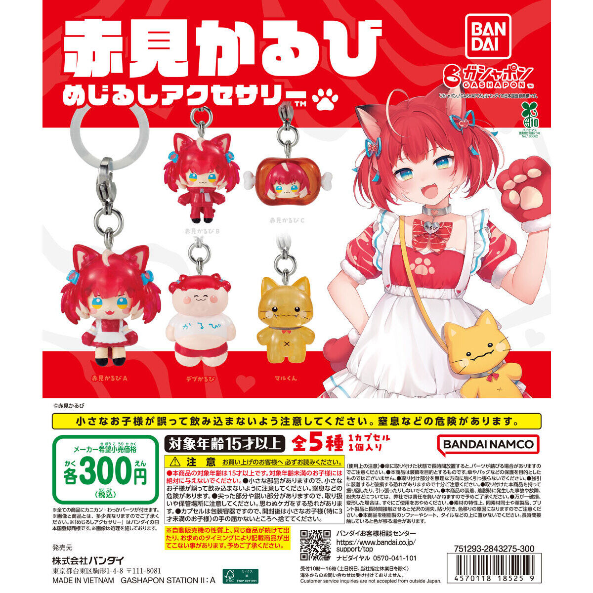 赤見かるび めじるしアクセサリーの台紙画像