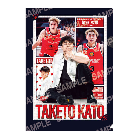 【フラットガシャポン】B.LEAGUE モテ男No.1ランキング クリアファイルの商品画像