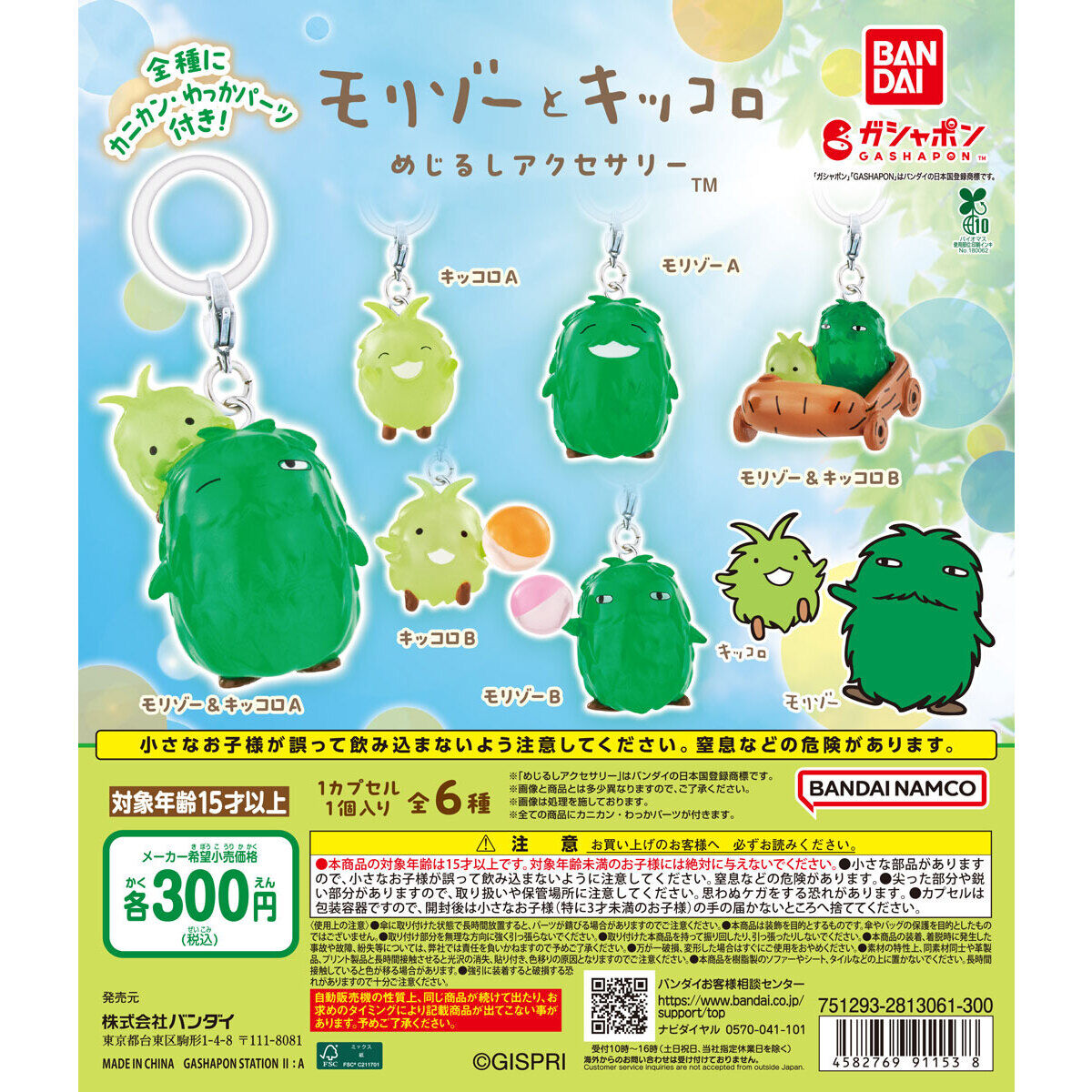 モリゾーとキッコロ めじるしアクセサリーの台紙画像