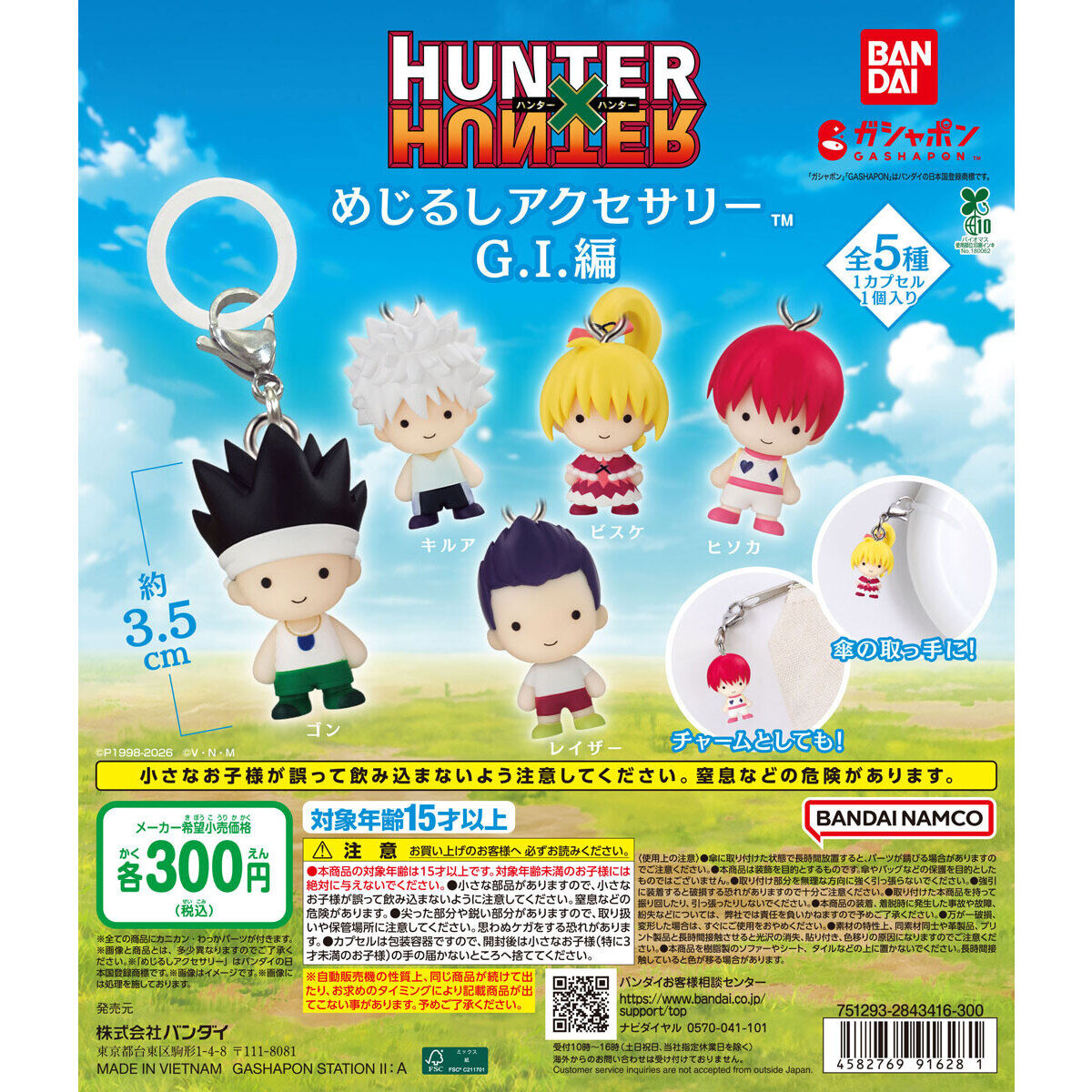 HUNTER×HUNTER めじるしアクセサリー G.I.編の台紙画像