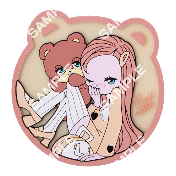 【フラットガシャポン】foxy illustrations クリアラバーコースターの商品画像