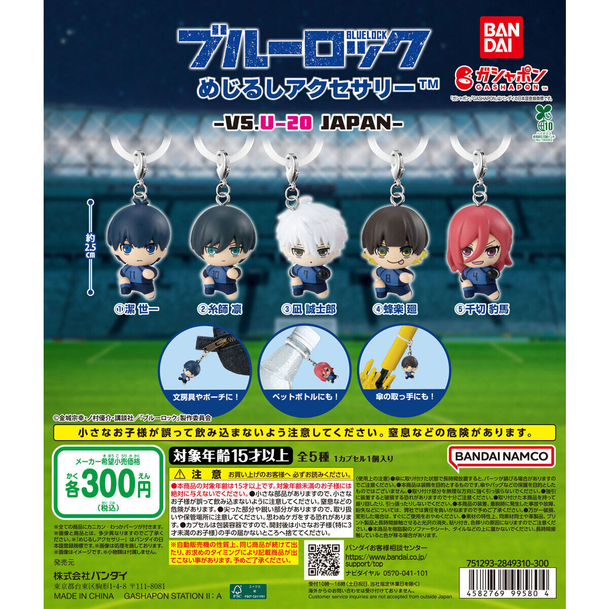 ブルーロック めじるしアクセサリー‐VS.U-20 JAPAN-の台紙画像