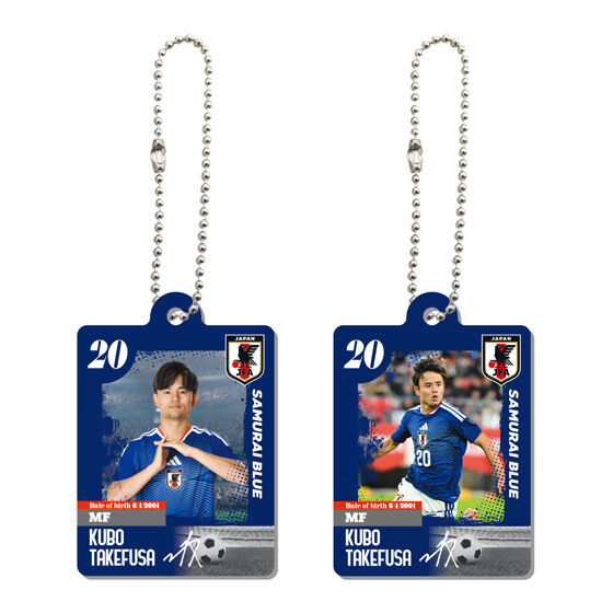 だれでもアクリルチャームDX サッカー日本代表ver.の商品画像