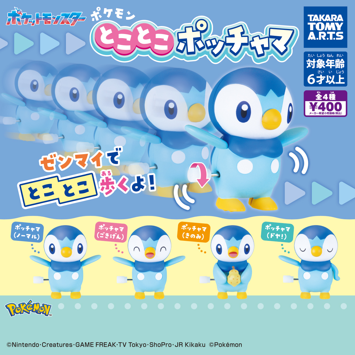 ポケモン とことこポッチャマの台紙画像