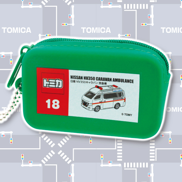 トミカ BOX型シリコンポーチの商品画像